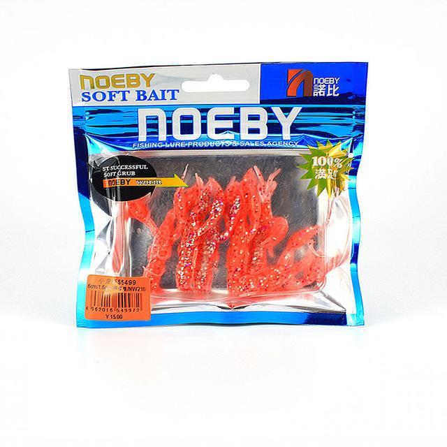 Noeby 6Pcs/Lot Luminous Soft 60Mm/1.6G Jig Head Transparent Shrimp Baits-Craws-Bargain Bait Box-NW210-Bargain Bait Box