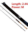 Noeby M /Mh 2.29M/2.44M Fast Spinning Fishing Rod 2 Sections Sic Guide 95%-Spinning Rods-Luremaster Fishing Tackle-Red-Bargain Bait Box