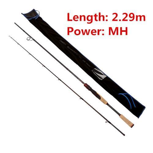 Noeby M /Mh 2.29M/2.44M Fast Spinning Fishing Rod 2 Sections Sic Guide 95%-Spinning Rods-Luremaster Fishing Tackle-Yellow-Bargain Bait Box
