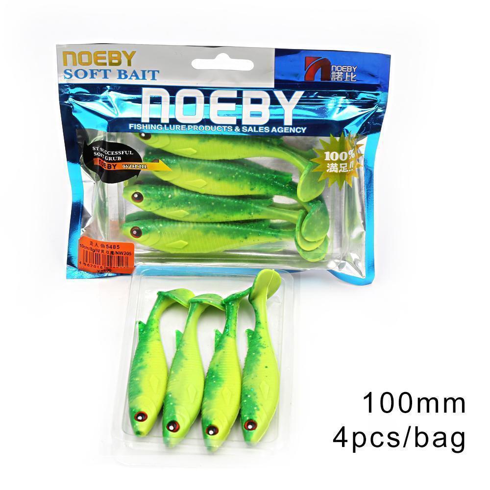 Noeby Pesca Tiddler Soft Baits 10Cm 4 Pcs/Bag Lures For Fishing