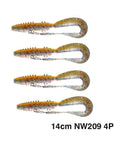 Noeby Soft Fishing Lures 14Cm 10Cm Big Curly Tail Soft Baits Leurre Souple-CYN Fishing Tackle Co.,Ltd-14cm NW209 4 pcs-Bargain Bait Box