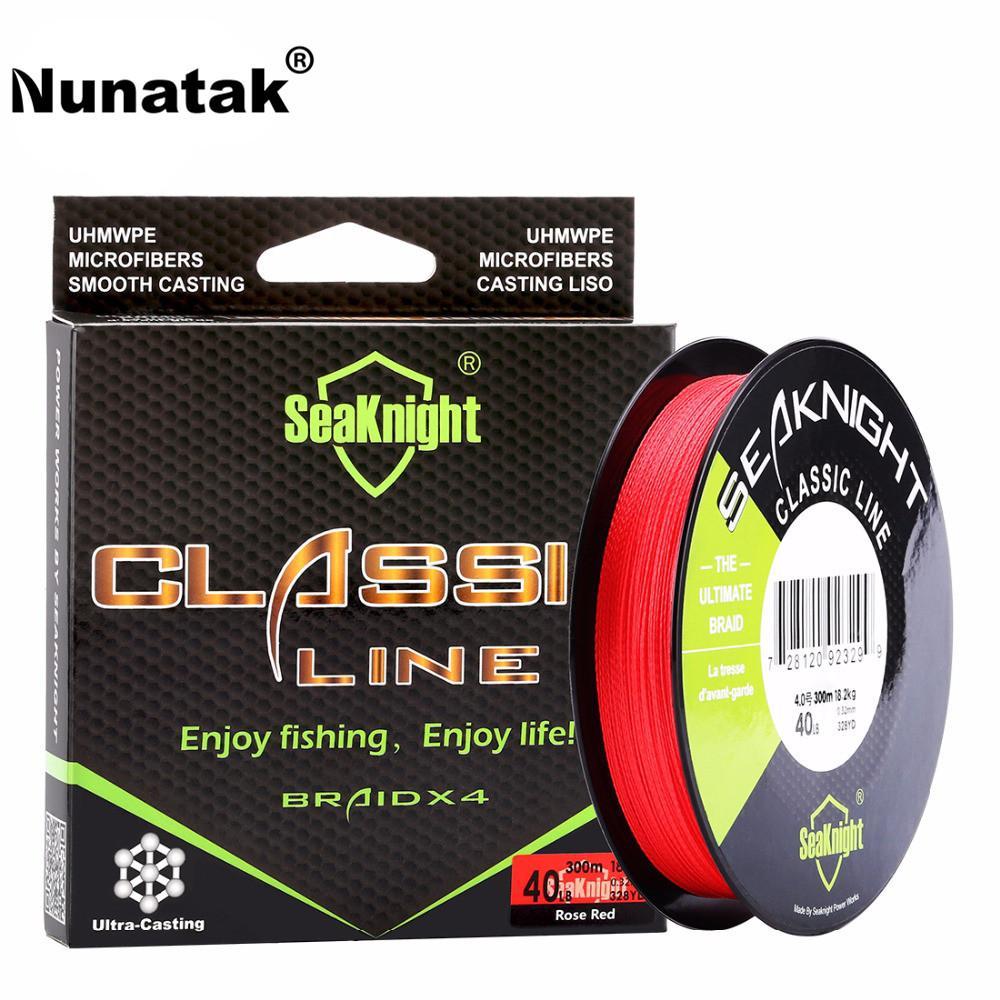Nunatak Classic 300 M 4 Stranded Braid Fishing Line Super Strong Braid Pe-Sequoia Outdoor Co., Ltd-red-0.3-Bargain Bait Box
