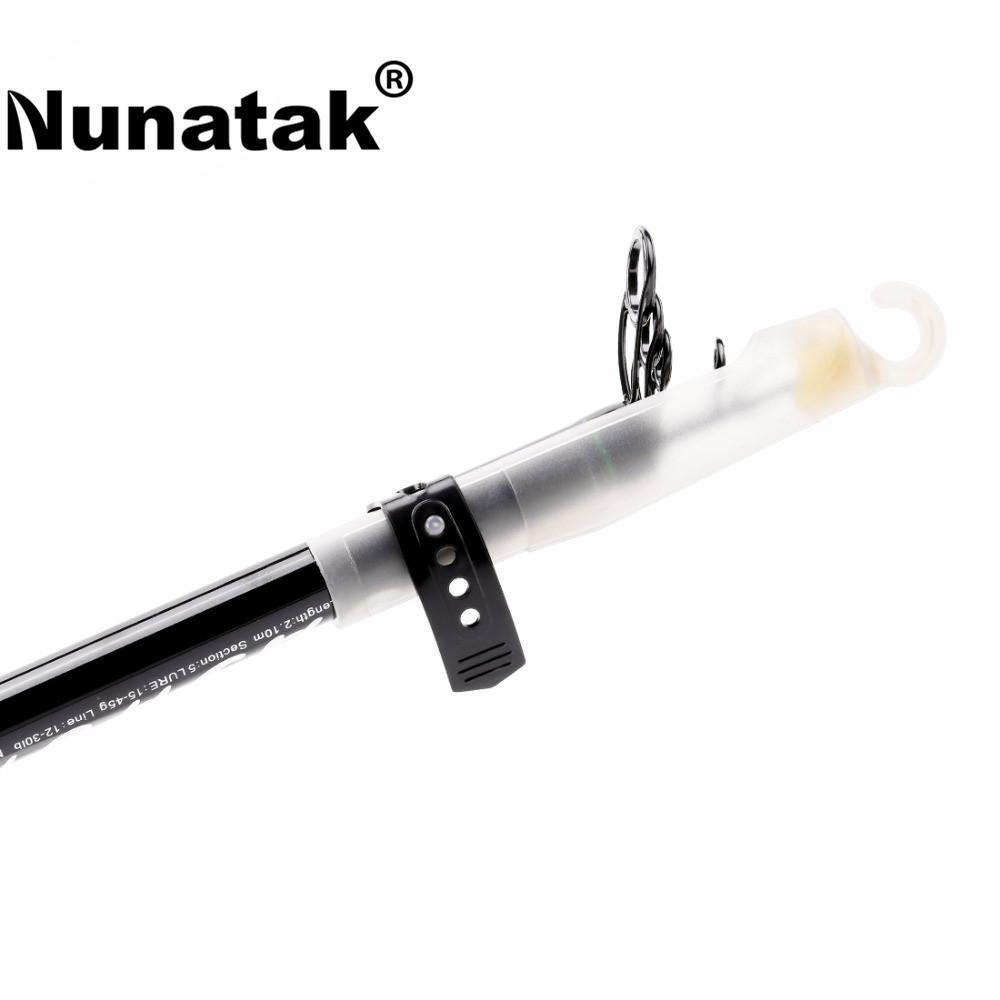 Nunatak Fishing Rod 2.1 , 2.4 M Spinning Foaming 5 Sections Carbon Fiber-Spinning Rods-NUNATAK Fishing Store-White-2.1 m-Bargain Bait Box
