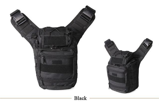 Nunatak Unisex Shoulder Fishing Bag Big Saddle Bag Waterproof Oxford Puff Camo-Backpacks-Bargain Bait Box-Black-Bargain Bait Box