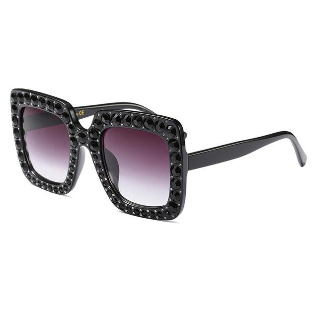 Ofir Crystal Square Sunglasses Sexy Ladies Designer Designer Crystal Sun Glasses-Sunglasses-RS Glasses Store-1-Bargain Bait Box