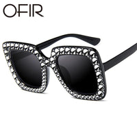 Ofir Luxury Lmitation Diamond Square Sunglasses Women Brand Cheap Size Sun-Sunglasses-RS Glasses Store-1-Bargain Bait Box