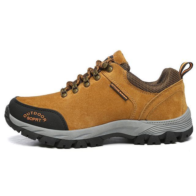 Okoufen Men Hiking Shoes Male Sports Outdoor Trekking Hunting Tourism Mountain-OKOUFEN Official Store-710 Brown-6.5-Bargain Bait Box