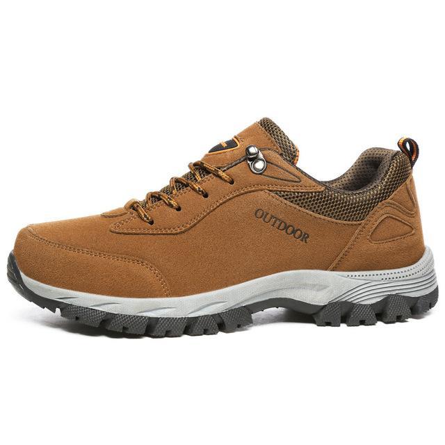 Okoufen Men Hiking Shoes Male Sports Outdoor Trekking Hunting Tourism Mountain-OKOUFEN Official Store-712 Brown-6.5-Bargain Bait Box