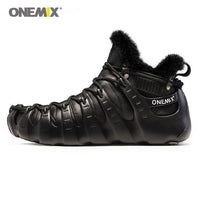Onemix Autumn Winter Outdoor Hiking Shoes Waterproof Men Mountain Boots-onemix Fashionsneakers Store-Black-4-Bargain Bait Box