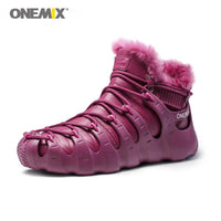 Onemix Autumn Winter Outdoor Hiking Shoes Waterproof Men Mountain Boots-onemix Fashionsneakers Store-White Black-4-Bargain Bait Box