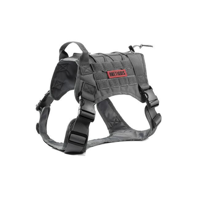 Onetigris Dog Harness Vest For Walking Hiking Hunting Tactical Military-ONETIGRIS official store-Gray-M-Bargain Bait Box