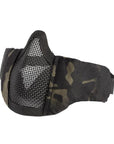 Onetigris Half Face Mesh Mask Foldable Military Style Adjustable Tactical-TACVASEN Official Store-MulticamBlack-Bargain Bait Box