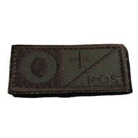 Onetigris Tactical Blood Type Patches Morale Military Blood Type A/B/Ab/O-ONETIGRIS official store-O POS-Bargain Bait Box