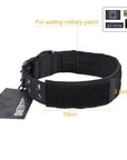 Onetigris Tactical Nylon Dog Collar With Metal Buckle & D Ring Military K9-EXCELLENT ELITE SPANKER Official Store-CB M Size-Bargain Bait Box