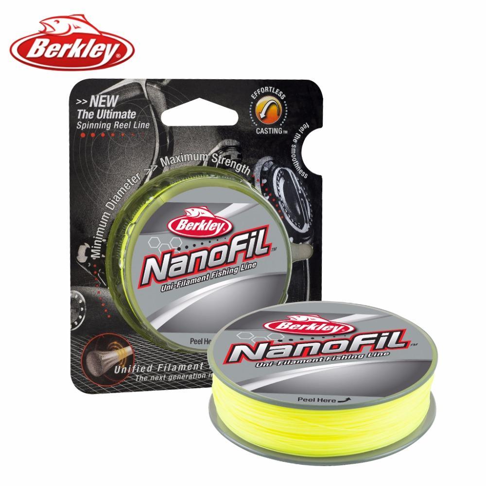 Original Berkley Brand Nanofil 150Yd 137M Fishing Line Hi-Vis Chartreuse-AOTSURI Fishing Tackle Store-12LB-Bargain Bait Box