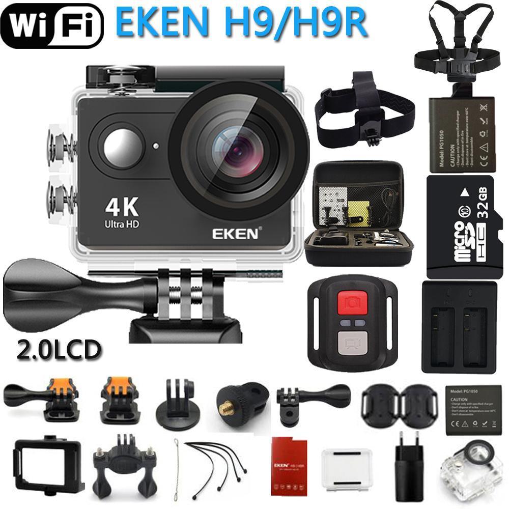 Original Eken Action Camera Eken H9R / H9 Ultra Hd 4K Wifi Remote Control Sports-Action Cameras-Blue-Sky Technology Co.,Ltd.-H9R Black-Stardard-Bargain Bait Box