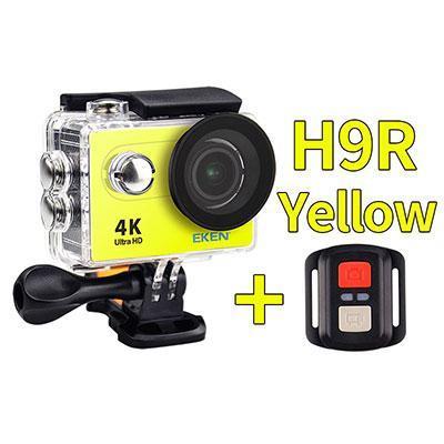 Original Eken H9 / H9R Ultra 4K Hd Wifi Action Camera Waterproof 170D 1080P-Action Cameras-AK Store-H9R Yellow-Set 1-Bargain Bait Box