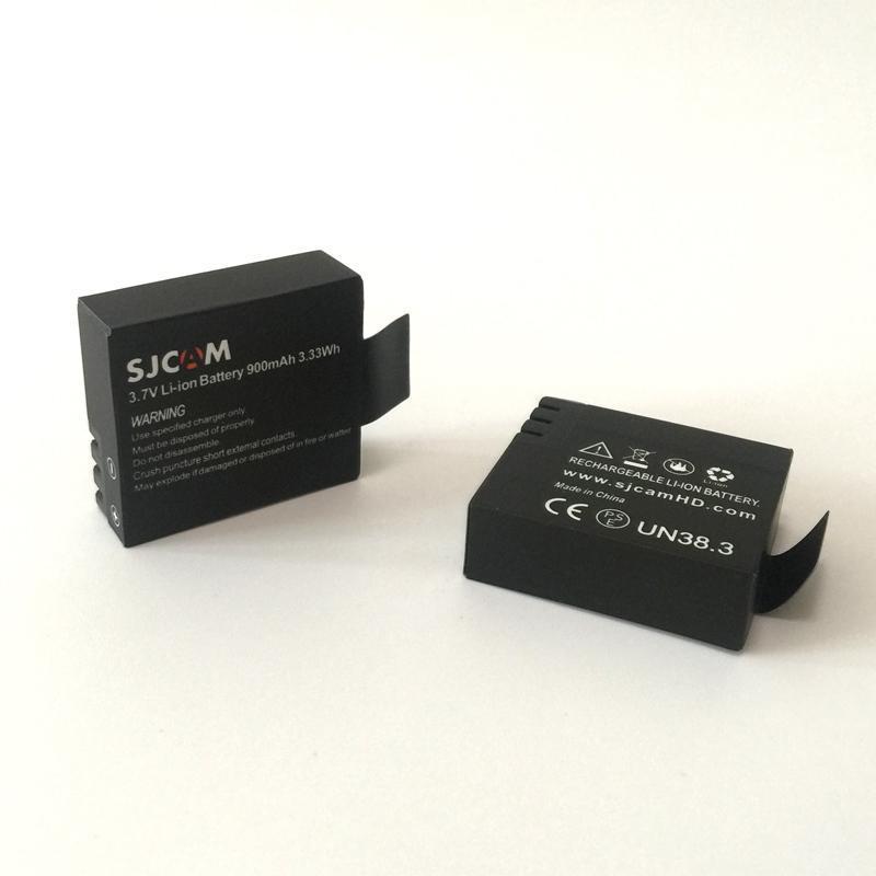 Original Sjcam 2Pcs Sj4000 Battery Rechargeable Battery + 1Pcs Dual Charger-Action Cameras-Bartoo Store-Bargain Bait Box