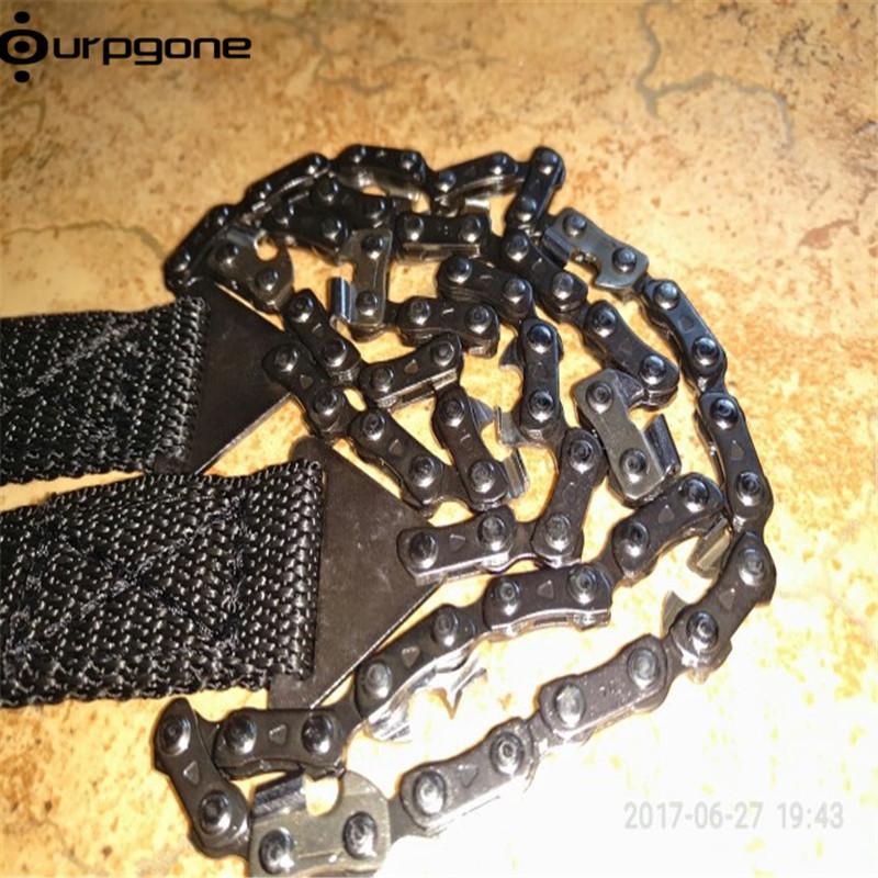 Ourpgone Portable Outdoor Survival Pocket Chain Saw Hand Chainsaw Camping Hiking-Ziyaco Online Store-Bargain Bait Box