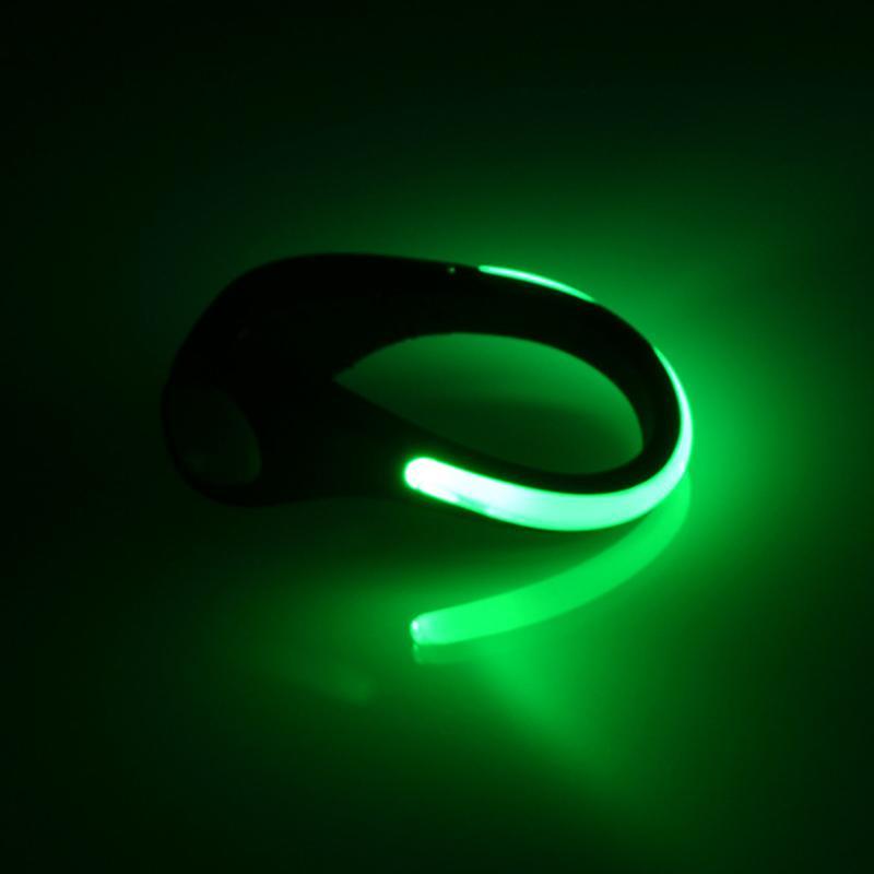 Ourpgone Useful Outdoor Tool Led Luminous Shoe Clip Light Night Safety Warning-Outdoor Sporting - Keep Healthy Store-Silver-Bargain Bait Box
