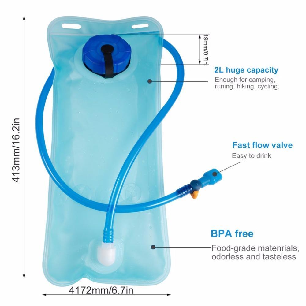 Outad Portable 2L Peva Water Bladder Backpack Hydration System Water Pack-Katyusha shop Store-Bargain Bait Box