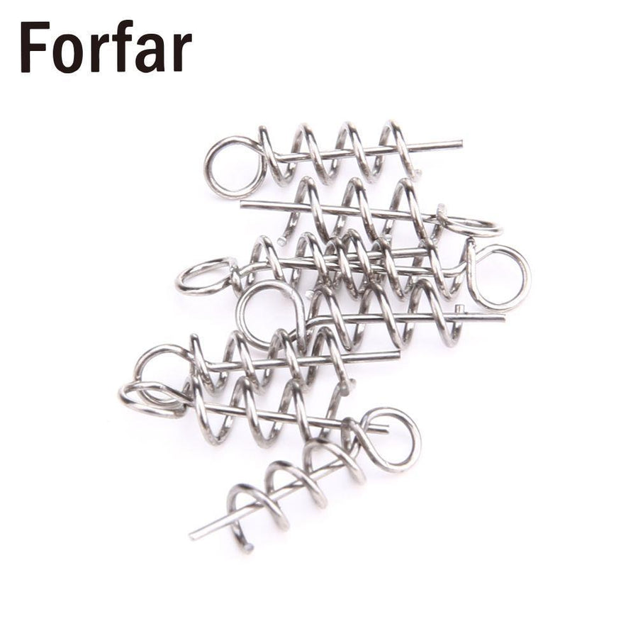 Outdoor 100Pcs Spring Pin Hook Screw Needle Lock Fixed For Soft Lure Carp-Online Gym Store-Bargain Bait Box
