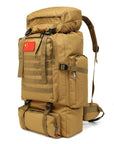 Outdoor 70L Large Capacity Mountaineering Backpack Camping Hiking Military Molle-YT Dropship Store-Khaki-Bargain Bait Box