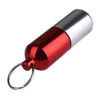 Outdoor Aluminum Alloy Bottle Keychain Hanging Bottle Mini Waterproof Small-Xiaomii_Holiday Store-Bargain Bait Box