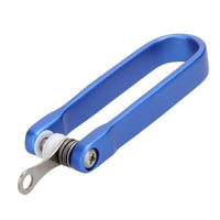 Outdoor Aluminum Smart Pocket Folded Hard Oxide Keychain Portable Key Holder-fixcooperate-Blue-Bargain Bait Box