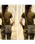 Outdoor Anti-Tear Military Tactical Camping Shoulder Bag Cross Body Belt Sling-Smiling of Fei Store-Pattern B-Bargain Bait Box