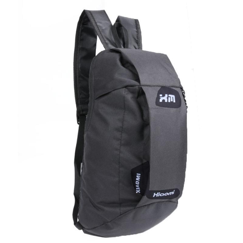 Outdoor Camping Backpack Unisex Candy Color School Bag Soft Small Canvas Bag-gigibaobao-Black Color-Bargain Bait Box
