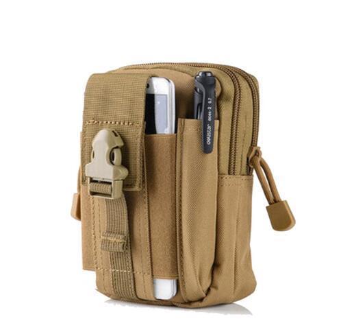 Outdoor Camping Climbing Bag Tactical Military Molle Hip Waist Belt-2017 Outdoor Activity Store-khaki-Bargain Bait Box