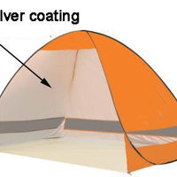 Outdoor Camping Hiking Beach Summer Tent Uv Protection Fully Automatic Sun Shade-Gocamp-Orange-Bargain Bait Box