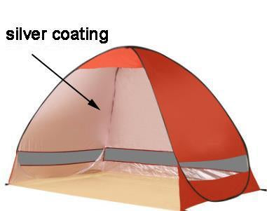 Outdoor Camping Hiking Beach Summer Tent Uv Protection Fully Automatic Sun Shade-Gocamp-Red-Bargain Bait Box