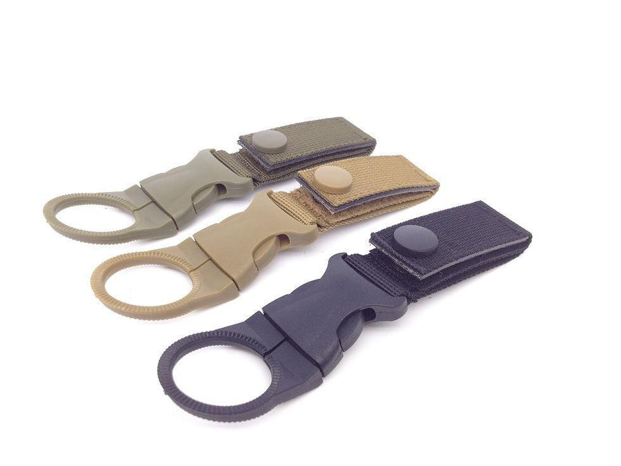 Outdoor Camping Hiking Tactical Multifunction Nylon Webbing Carabiner Buckle-on the trip Store-army green-Bargain Bait Box