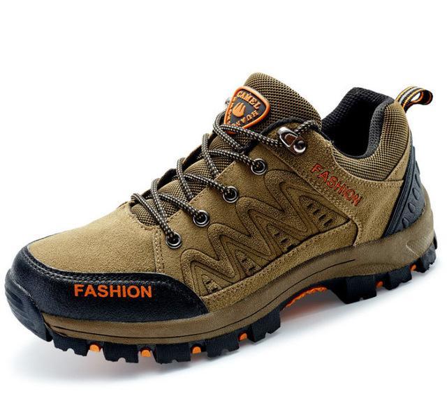 Outdoor Camping Men&#39;S Hiking Shoes Sports Shoes Anti-Slippery Wear Tactics-My shoe ark Store-Orange-39-Bargain Bait Box