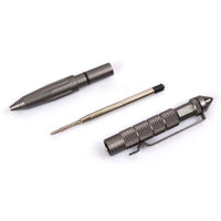 Outdoor Convenient And Easy To Carry Pocket Black Tactical Pen Glass Breaker-Beautiful Life-gray color-Bargain Bait Box