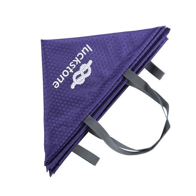 Outdoor Cube Shaped Throw Line Storage Bag Folding Triangle-OutdoorExplore Store-Purple-Bargain Bait Box