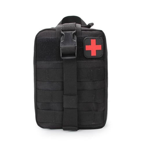 Outdoor Edc Molle Tactical Pouch Bag Emergency First Aid Kit Bag Travel-Huntress Store-Black-Bargain Bait Box