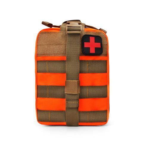 Outdoor Edc Molle Tactical Pouch Bag Emergency First Aid Kit Bag Travel-Huntress Store-Orange-Bargain Bait Box