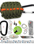 Outdoor Edc Paracord Survival Kit Emergency Edc Gear For Camping Hunting-EDC.1991 Official Store-black-Bargain Bait Box
