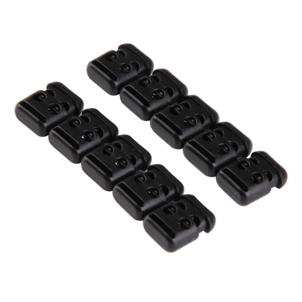 Outdoor Edc Tool Elastic Shoe Lace Shoelace Buckle Stopper Rope Clamp Paracord-shopping_spree88 Store-10 pcs-Bargain Bait Box