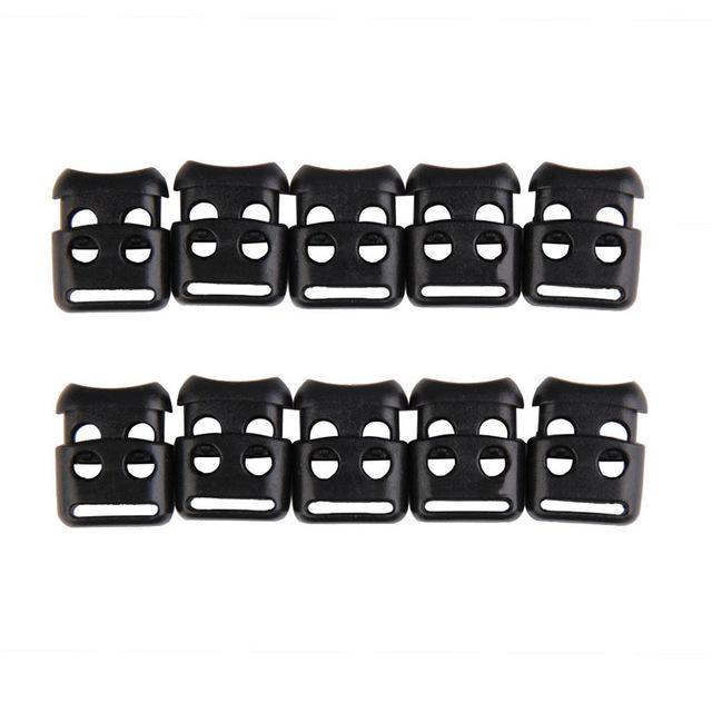 Outdoor Edc Tool Elastic Shoe Lace Shoelace Buckle Stopper Rope Clamp Paracord-shopping_spree88 Store-10 pcs3-Bargain Bait Box