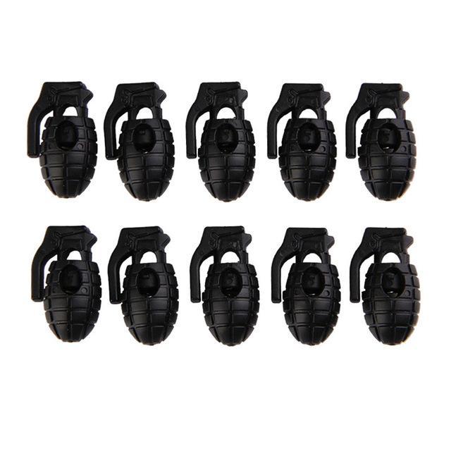 Outdoor Edc Tool Elastic Shoe Lace Shoelace Buckle Stopper Rope Clamp Paracord-shopping_spree88 Store-10 pcs5-Bargain Bait Box