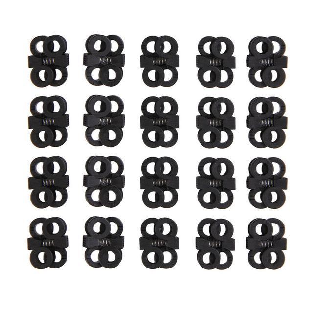 Outdoor Edc Tool Elastic Shoe Lace Shoelace Buckle Stopper Rope Clamp Paracord-shopping_spree88 Store-20 pcs-Bargain Bait Box