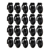 Outdoor Edc Tool Elastic Shoe Lace Shoelace Buckle Stopper Rope Clamp Paracord-shopping_spree88 Store-20 pcs6-Bargain Bait Box
