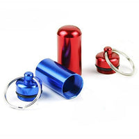 Outdoor Edc Tool Survival Kit Small Pill Case Portable First Aid Container Water-Holiday week Store-Blue-Bargain Bait Box