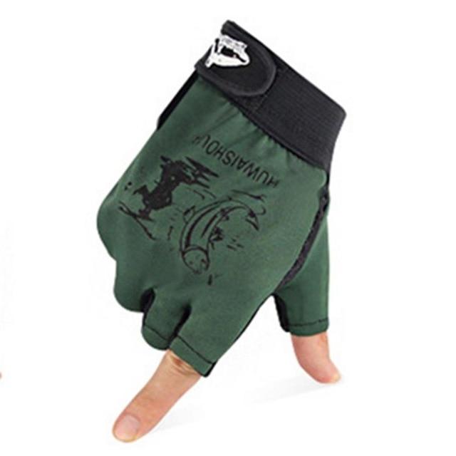 Outdoor Fishing Gloves Three Fingers Sports Gloves-Fishing Gloves-Jogging Club Store-Green-Bargain Bait Box