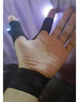 Outdoor Fishing Magic Strap Fingerless Glove Led Flashlight Torch Cover Survival-Traveling Light123-Bargain Bait Box