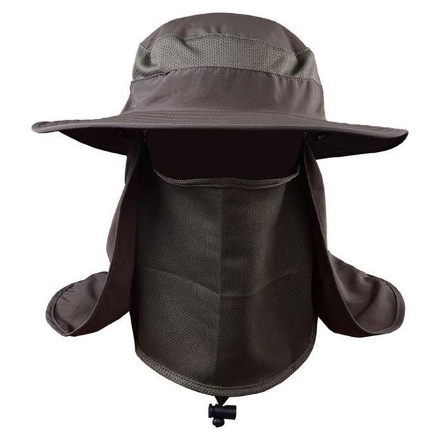 Outdoor Hiking Camping Uv Protection Face Neck Cover Fishing Cap Visor Hat-GOGOGO Outdoor Store-JG-Bargain Bait Box